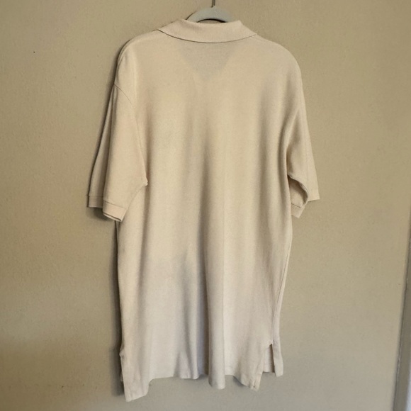 VINTAGE Polo Golf Ralph Lauren Shirt Mens Medium M Ivory Crest Short Sleeve - Picture 2 of 12